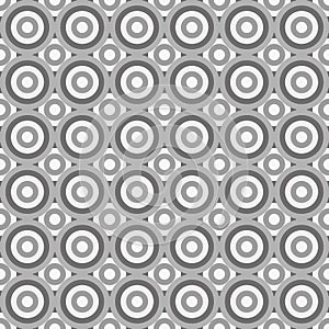 Seamless abstract pattern made by grey circles