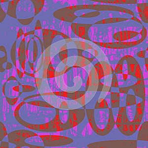 Seamless abstract pattern of multicolored translucent elements overlapping each other.