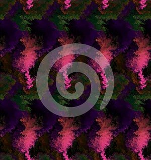 Seamless abstract pattern in purple and green colors