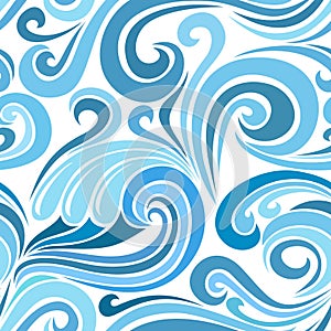Sin costura abstracto patrón el mar ondas 