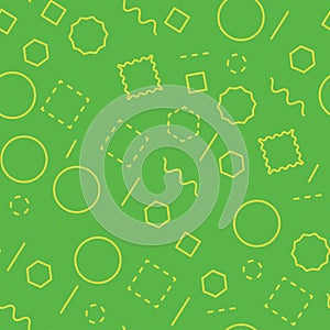 Seamless abstract pattern template vector design green background