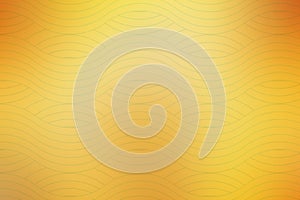 Seamless abstract pattern of wavy lines on a yellow background