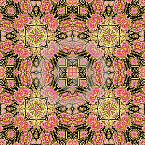 Seamless abstract pink and gold