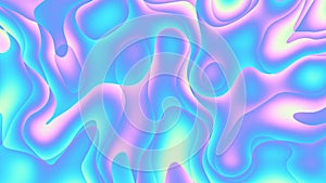 Seamless abstract psychedelic wavy background for loop playback. 4k video. Pastel colors