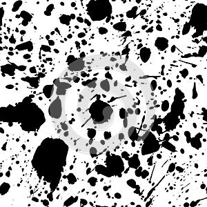 Seamless abstract splattered pattern