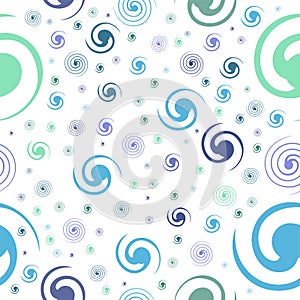 Seamless abstract swirls