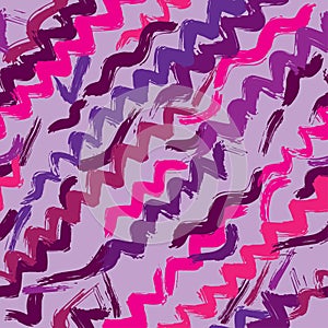 Seamless abstract texture with hand drawn zig zag