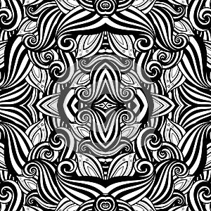 Seamless Abstract Tribal Pattern (Vector)