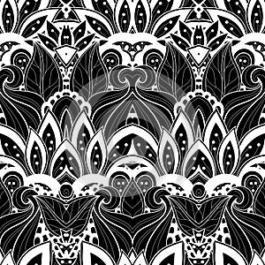 Seamless Abstract Tribal Pattern (Vector)