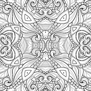 Seamless Abstract Tribal Pattern (Vector)