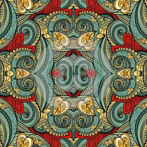 Seamless Abstract Tribal Pattern (Vector)