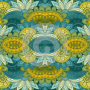 Seamless Abstract Tribal Pattern Vector