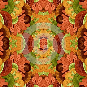 Seamless Abstract Tribal Pattern Vector