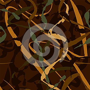 Seamless abstract unique pattern with grunge elements