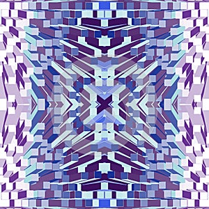 Seamless abstract volumetrical geometric pattern
