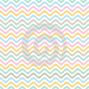 Seamless abstract waved cute pattern .