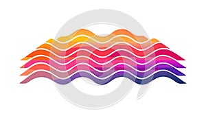 Seamless Abstract Wavy Geometric Gradient Pattern Vector, vector design Generative AI