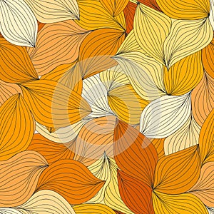 Seamless abstract wavy hand-drawn pattern. Endless abstract patt