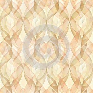 Seamless Abstract Wavy Pattern in Warm Earth Tones
