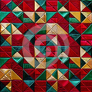 Seamless African Kente Fabrics Textures - Pattern 4k