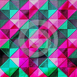 Seamless African Kente Fabrics Textures - Pattern 4k