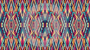 Seamless African pattern. Ethnic carpet with chevrons. photo