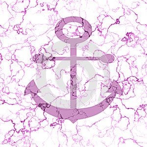 Seamless anchor generated texture background in pink