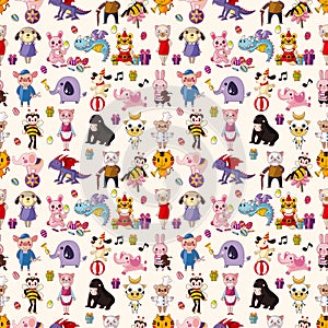 Seamless animal pattern