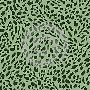 Seamless Animal Skin Cheetah Pattern, Colored Background Ready for Textile Prints.