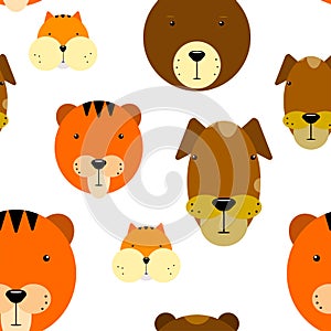 Seamless animalistic pattern