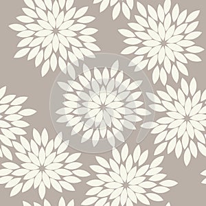 Seamless anthracite gray vintage japanese floral kimono tenugui textile pattern vector photo