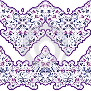 Seamless arabic patterns for border.