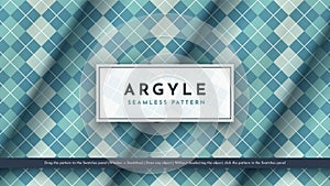 Seamless Argyle Pattern. Traditional Scottish Texture. Fashionable Fabric. Textile Background