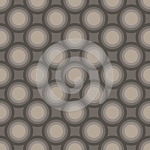 Seamless art abstract mosaic dark gray circles pattern
