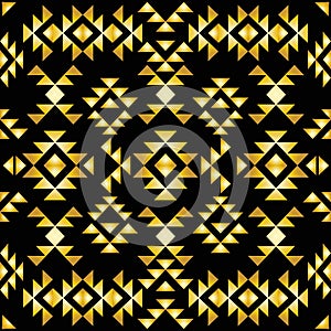 Seamless aztec pattern art deco style