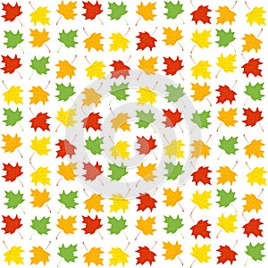 Seamless background with autumn leaves
