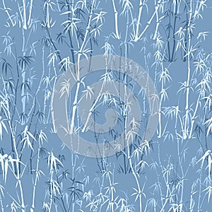 Seamless background of bamboo forest.