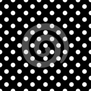 Seamless Background with big Polka Dot pattern.