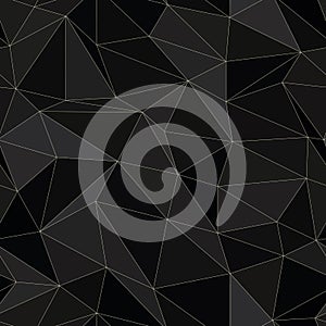 Seamless Background - Black Triangles