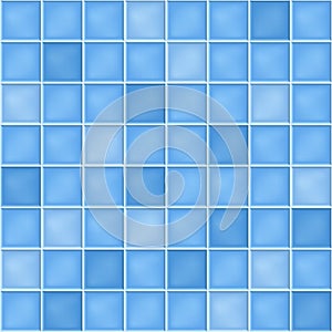 Seamless background with blue mosaic tiles