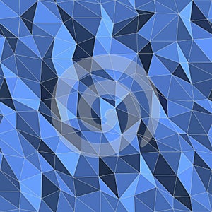 Seamless Background - Blue Triangles