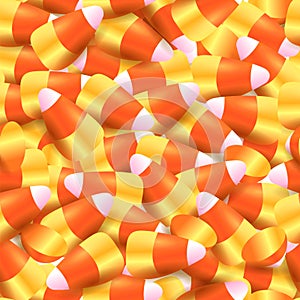 Seamless background candy corn