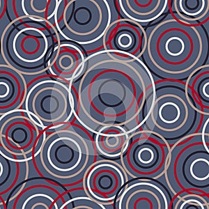 Seamless background from circles. Vector illustration