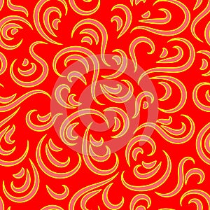 Seamless background from curl ornament