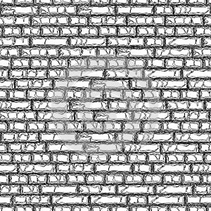 Seamless background of drawing brick wall.