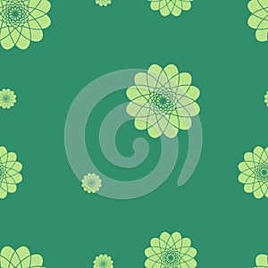 Seamless background with flower motif. Vector