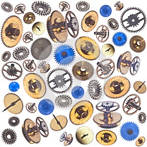 Seamless background with gearwheels