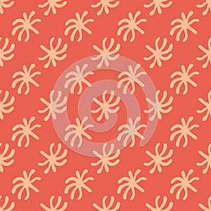 Seamless background with hand drawn elements. Vector texture