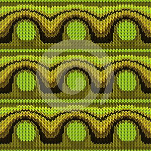 Seamless background with a knitted texture, imitation of wool. A variety of different patterns.