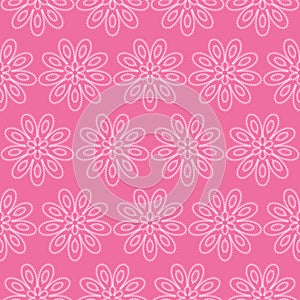 Seamless background with lace flowers